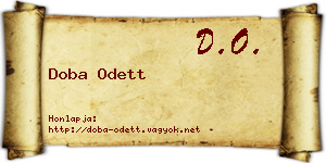 Doba Odett névjegykártya